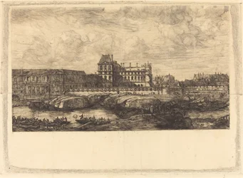 ゼーマンの絵画からの古いルーヴル美術館、1651年 (ゼーマンの絵画からの古いルーヴル美術館、l651)