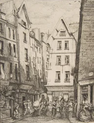 レ・アールのピルエット通り パリ、レ・アールのピルエット通り、ローレンスの後、1860年。