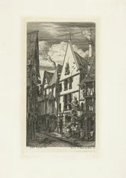 ブールジュのStraat Rue des Toiles ブールジュのトワル通り