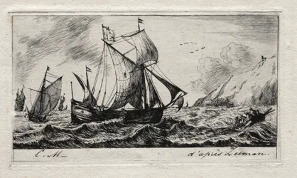 ロッテルダムのジャンドヴィルのガリオット、1850年。