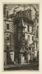 Tourelle, rue de la Tixeranderie (小塔のある家, rue de la Tixeranderie)