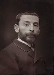 芸術および伝記アルバム、6年目、サロン1885;フランスの画家アレクサンドルブロックの肖像画（1862-1906）