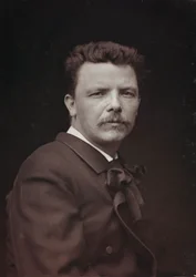 芸術および伝記アルバム、6年目、サロン1885;フランスの画家ウジェーヌキャリエール（1849-1906）の肖像