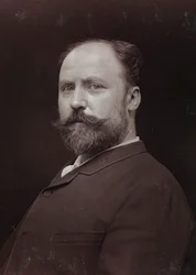 芸術および伝記アルバム、6年目、サロン1885;フランスの画家Paul Grolleron（1848-1901）の肖像
