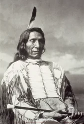 レッド・クラウド・チーフ（1822-1909）1880年（モノクロ写真