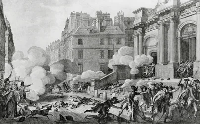 ナポレオン・ボナパルト (1769-1821) パリのサン・ロック教会前で王党派の反乱を鎮圧