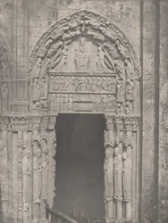 Cathedrale de Chartres, Côté Occidental, Porte Latérale de Droite, XIIe Siècle..., c. 1857.    1192803   ja       japanese Successfully Translated  Original: Tewkesbury Abbey. Translat: Tewkesbury Abbey. 1166969 ja japanese Successfully Translated Original