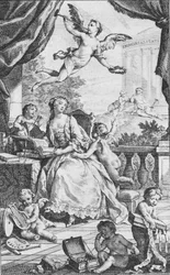 ポンパドール夫人の肖像、カリフォルニア州。 1745年。