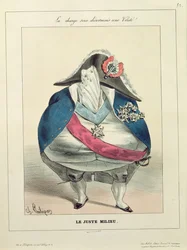 「ハッピーミディアム」、ルイ・フィリップの風刺画（1773-1850）