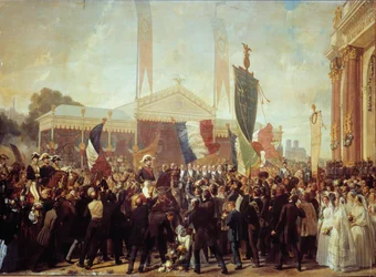 ルイ・ナポレオン・ボナパルト大統領（1808-1873）の凱旋入場 10月17日 パリにて