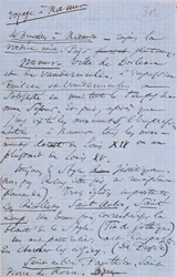 1864年のナミュールへの旅を記したボードレールのパンフレット「Pauvre Belgique」の302ページ