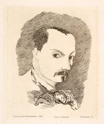 シャルル・ボードレールの自画像、パブ。 1869年。