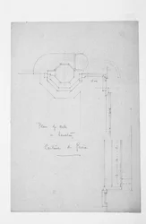 洗面所の井戸の計画、チェルトーザディパヴィーア、1891年