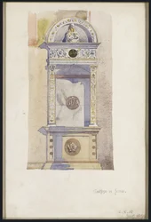イエズス会の祭壇の研究、Certosa di Pavia、1891年
