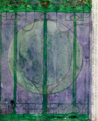 チャールズ・レニー・マッキントッシュ（1868-1928）作「The Tree of Personal Effort」、鉛筆、水彩、紙、32x25 cm
