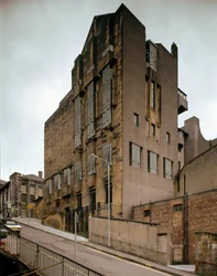 建築家チャールズ・レニー・マッキントッシュ（1868-1928）が設計したスクール・オブ・ファイン・アーツの風景