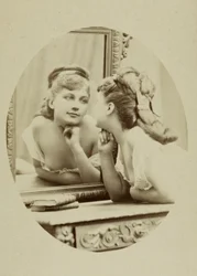 女優アンリエット・ヴィクトワール・ドルアール（1851-1923）の肖像。