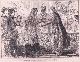 ヘンリー1世とマチルダAD 1102の結婚