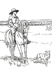オーストラリアの羊ステーション、1912