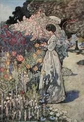 1912年発行の「カッティング・フラワー」（カラーリトグラフ