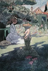 1912年に出版された「太陽の最後の光」（カラーリトグラフ）