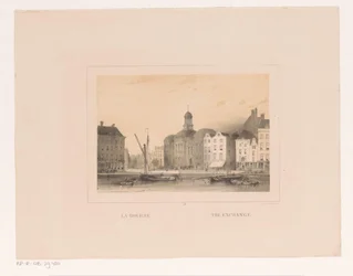 ロッテルダムの証券取引所の眺め La bourse / The exchange (オブジェクトのタイトル) Vues et Monuments de la ville de Rotterdam / ロッテルダム市の景色とモニュメント (シリーズ タイトル)