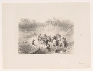 砂丘の風景の中のライダー