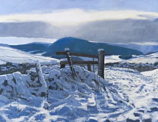 国境の雪, 2012 （キャンバスに油彩）