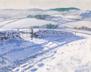 雪：Mist on the Hills, 2016（油彩・キャンバス）