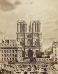ノートルダム大聖堂、1860年代初頭。