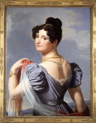 フランス人女優、マドモアゼル・マルスとして知られるアンヌ・ブテ（1779-1847）の肖像。シャルル・テヴナンによる絵画、1900年万国博覧会で初出品。