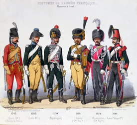 1743年から1840年までのフランス騎兵の衣装