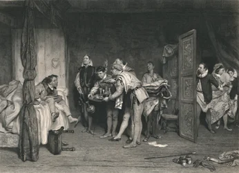 じゃじゃ馬のクリストファー・スライ・テイミング、c1870。
