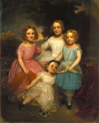 エイドリアン・バウッカー・ホームズの子供、1850年頃