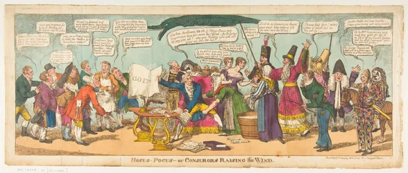 Hocus Pocus-or Conjurors Raising the Wind、1814年10月1日。