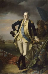 1777年1月3日のプリンストンの戦い後のジョージワシントン