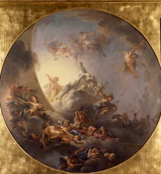 日の出。シャルル・ド・ラフォーズ（1636-1716）の絵
