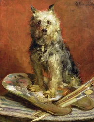 アーティストの犬