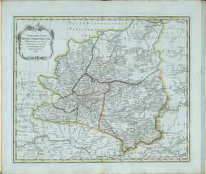 ヴャトカ県の一般地図、1791 年。