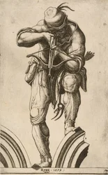 クロスボウを撃つ射手、1579年。