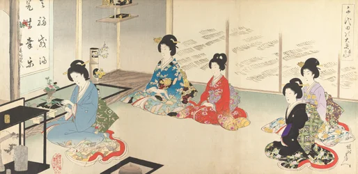 千代田大御所 No.20 順番に生け花… 1895年8月