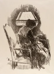 ハッサム夫人、編み物