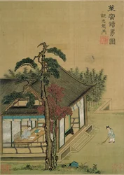 CBL C 1367読書の変化、歌と元の王朝のマスター（ペン＆インク、ガッシュ、紙のトイレ）後の絵画のアルバムから