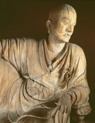 ロハン、元王朝の図（1260-1368）（木）
