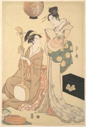 二人の芸者
