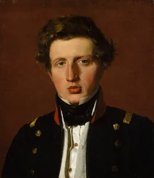 Valdemar Hjartvar Købke 1813-1893、芸術家の兄弟 1838年。