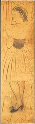 トリプティク (恋人たちのシーンの描画) (紙に鉛筆) (742028-29 も参照)