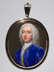 男の肖像c。 1735年。
