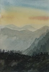 Getting Closer, 2015（紙に水彩画）