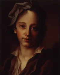 少年の頭、1740年代。